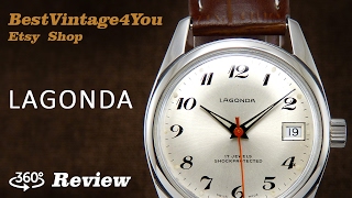 Handson video Review of Lagonda Swiss Watch From 70s [upl. by Ardnyk]