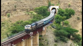 KOLHAPUR  MUMBAI KOYNA EXPRESS SNAKES THROUGH SHINDAWANE  Indian Railways [upl. by Suryc]