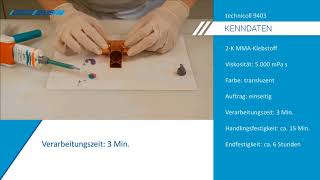 Anleitungsvideo Kupfer mit Messing kleben mit technicoll 9403 [upl. by Schuman]