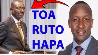 BREAKING Rais Ruto AkataliwaMbunge Wake Akamatiwa Chini Na Kungolewa Kwa Madharau [upl. by Anneehs247]