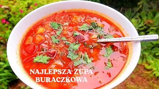 Wegańska zupa buraczkowa😋🍲🌶prosty wege obiad [upl. by Nimrac]