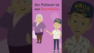 Deutsch lernen mit kurzen Videos  Die Strümpfe sind aus Nylon  shorts [upl. by Arval]