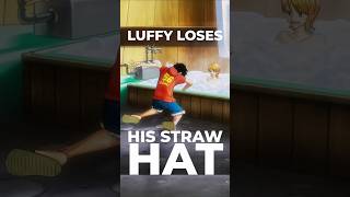 Luffy Loses His Straw Hat and Falls Into the Sea During a Frantic Search  One Piece [upl. by Ylrebma]