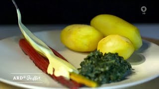 Rezept Schwäbische Laubfröschle mit Pastinaken gefüllt 04042019 ARDBuffet SWR [upl. by Aizti]