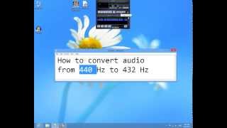 How to convert audio from 440 Hz to 432 Hz [upl. by Tiffany]