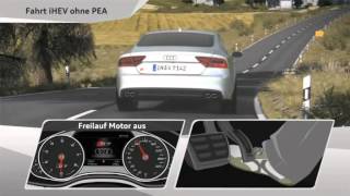 Audi iHEV PEA  hybrid A7  etron quattro [upl. by Aneerak]