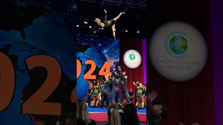 Level 7 Baskets🤩💚 cheer cheerleading [upl. by Kreegar]