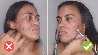 COMO COBRIR MELASMA  MAQUIANDO CLIENTE [upl. by Pacorro]