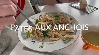 ANCHOVY PASTA I PATES AUX ANCHOIS I EASY AT HOME RECIPES I Your Food Lab Recipe  ASMR [upl. by Ahsineb745]