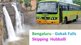 Bengaluru to Gokak Falls  NWKRTC Bus Journey [upl. by Yesdnil]