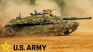 US Army Powerful M1A2 Abrams tanks and infantry fighting vehicles in action [upl. by Sheffield]