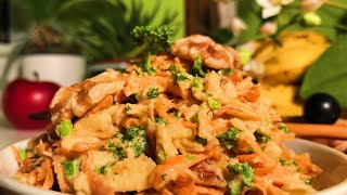 Parsley Walnut Carrot Salad with Garlic Macadamia Mayonnaise  Take 3 [upl. by Siva]