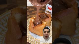 Nutella Bread 🍞 Pockets shorts food foodie nutella breakfast sandwich rap [upl. by Lathan]