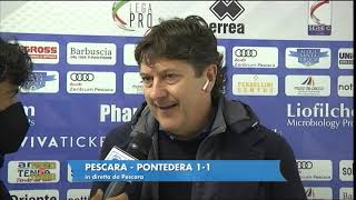 Pescara  Pontedera 11 Sebastiani quotAuteri non rischia nullaquot [upl. by Byrne328]