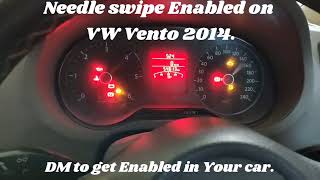 Needle swipe Celebration Mode Activated in VW Vento trendline 2014 [upl. by Roxi]