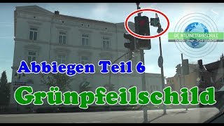 Abbiegen Teil 6  Grünpfeilschild  Fahrstunde  Prüfungsfahrt [upl. by Franek]