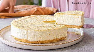 Super Easy NoBake Cheesecake No Egg No Gelatine No Condensed milk [upl. by Melia]