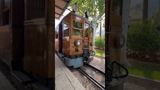 Palma to Soller train pulling into Soller Station 190824 [upl. by Desiree71]