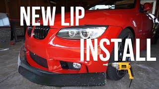 Installing new front lip on the 335i [upl. by Mclain]