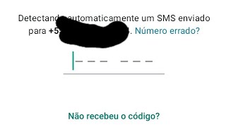 Código do whatsapp não chega no chip da vivo [upl. by Beauvais]