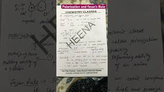 Polarization and fazan’s rule chemicalbonding ytshorts csirnet [upl. by Mclyman]