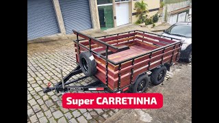 Carretinha Reboque Truck Caçamba Larga Carga Logística Frete [upl. by Wiencke914]