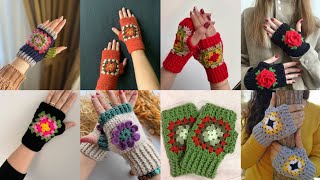 Ideas preciosas y perfectas para guantes de crochet [upl. by Oirtemed]