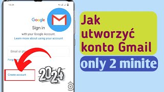 Jak utworzyć konto Gmail bez numeru telefonu 2024 Utwórz konto w Gmailu [upl. by Mcknight991]