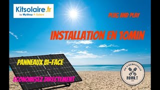 Panneau solaire autoconsommation Biface apsystem kitsolairefr by Myshop [upl. by Noiztneb13]