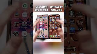 iPhone 13 Pro Max vs Samsung S24 Ultra SPEED TEST🚀 shorts viralvideo [upl. by Odnanref]