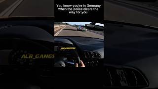 When you are speeding and the Police clear way for you shorts germany police autobahn porsche [upl. by Ecnarf65]