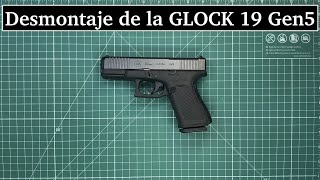 Desmontaje de la Pistola Glock 19 Gen5 MOS video en español [upl. by Alram818]