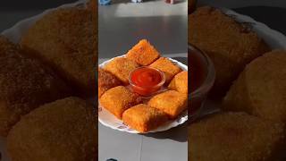 crispy bread potato bites🥔🍞shortsshortsvideo asmrrecipe food crispybites [upl. by Budde]