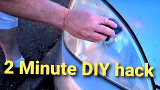 Foggy Headlight Restoration Using an Abrasive Steel Wool Soap Pad [upl. by Sherm]