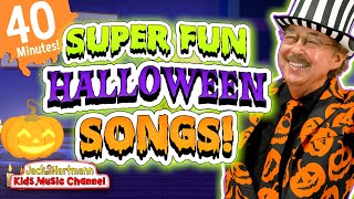 Super FUN Halloween Songs for Kids  40 Minutes of Educational Halloween Songs  Jack Hartmann [upl. by Elleyoj]