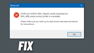 FIX OpenGL Error 65543 in Minecraft  Tlauncher [upl. by Anatollo]