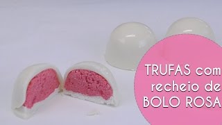 Como Fazer Trufas Recheadas de Bolo [upl. by Arracot]