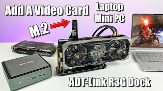 이 egpu Thunderbolt 34를 pcie 그래픽 카드 외부 브래킷으로 노트북이나 미니 PC에 그래픽 카드를 추가하세요 [upl. by Dyrraj]