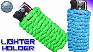 How to make a Paracord Lighter Holder  Paracord Lighter Wrap  Fast and Easy for Outdoors activity [upl. by Enomal270]