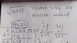 Square Root By Long Division Method  Square Root By Division Method [upl. by Ravahs]