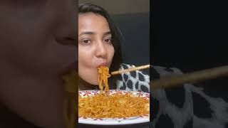 Spyic noodles 🌶️🥵🥵🥵 mukbang shortvideo spicynoodles subscribe [upl. by Ssac4]