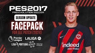 PES 2017  New Mini FacePacK For All Patch  UPDATE 2024  Download [upl. by Fisuoy]