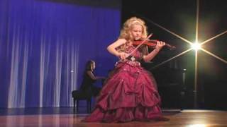 Incredible 7Year Old Child Violinist Brianna Kahane Performs quotCsardasquot on a 14Size Violin [upl. by Elnora]