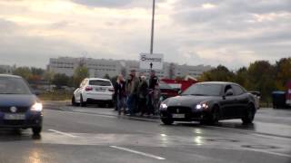 Maserati Quattroporte Powerslides and lovely sound HD [upl. by Nat]