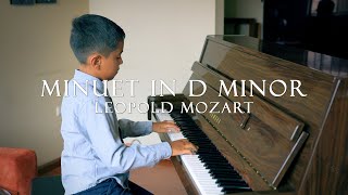 Minuet in D minor  Piano  Leopold Mozart  Nicolás Cerna Bravo 9 Years Old  Beginners Repertoire [upl. by Egdirdle882]