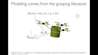 Talk screencast of IROS2016 on Cooperative aerial telemanipulation with haptic feedback [upl. by Nahtnhoj817]