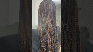 Box braids knotlessbraids latesthairstylesforblackwomen haircare hairstyles [upl. by Skerl]