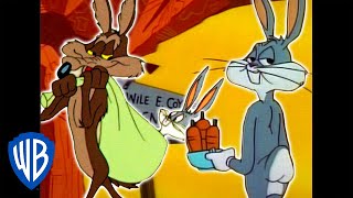 Looney Tunes  Wile E Coyote Genius vs Bugs Bunny  Classic Cartoon Compilation  WB Kids [upl. by Trbor]