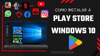 COMO INSTALAR PLAY STORE NO WINDOWS 10 SEM EMULADOR  WSA [upl. by Lajes829]