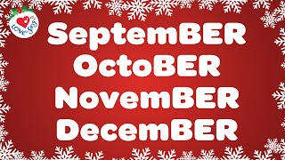 The BER Months with Lyrics 🌟 Christmas Song 🎉 Get into the Holiday Spirit [upl. by Avi47]